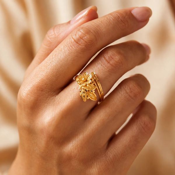 Phool-pata ring